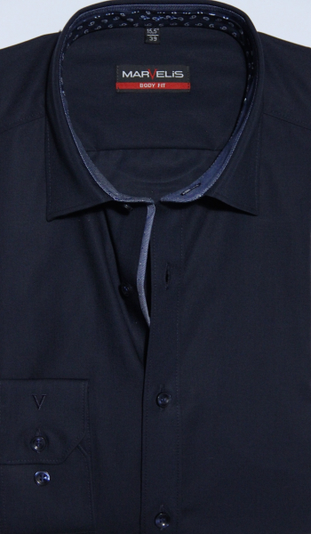 Marvelis Hemd  Body Fit Extra langer Arm 69cm -marine- 75084980