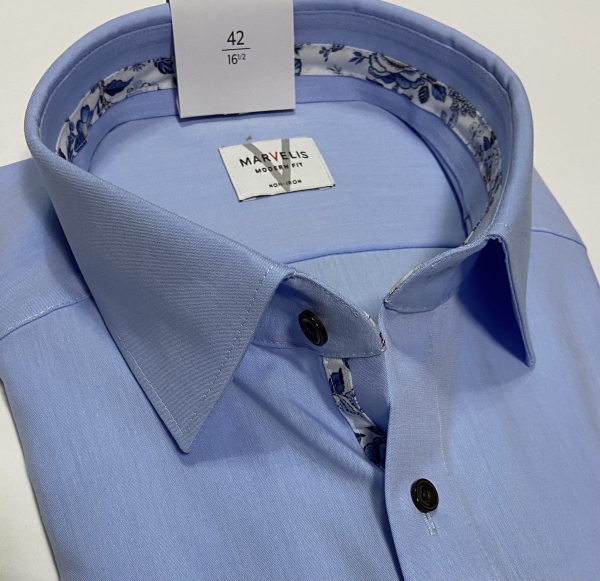 Marvelis Hemd extra langer Arm 69cm, Modern Fit -blau- 72018911