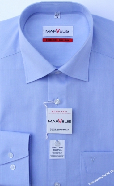 Marvelis Hemd extra langer Arm 69cm - Comfort Fit -blau- 79596911