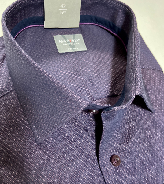 Marvelis Hemd Langarm 64cm, Comfort Fit -violett- 70188494