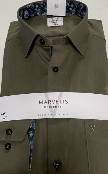 Marvelis Hemd extra langer Arm 69cm, Modern Fit -khaki- 72468948