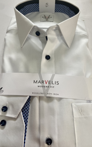 Marvelis Hemd extra lg. Arm 69cm, Modern Fit -weiß- 72068900