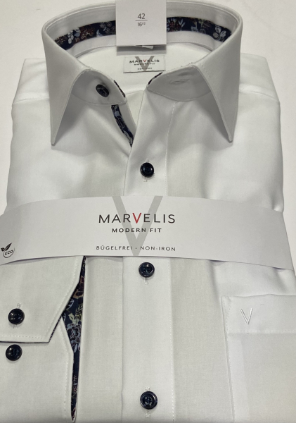 Marvelis Hemd extra langer Arm 69cm, Modern Fit -weiß- 72018900