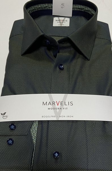 Marvelis Hemd extra lg. Arm 69cm, Modern Fit -grün- 72038947