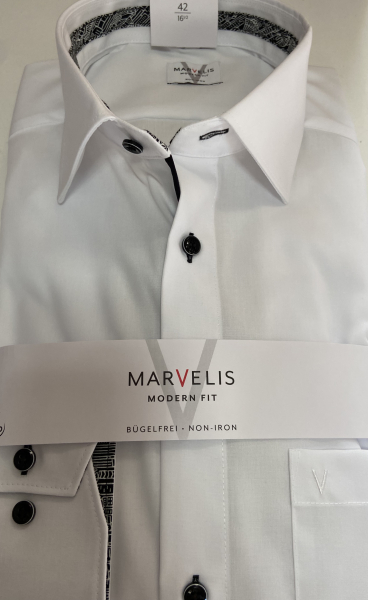 Marvelis Hemd extra lg. Arm 69cm, Modern Fit -weiß- 72441968