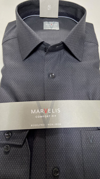 Marvelis Hemd Halbarm Modern Fit -anthrazit- 72081268