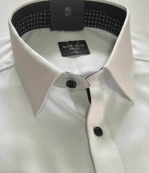 Marvelis Hemd Extra langer Arm 69cm, Body Fit -weiß- 75088962