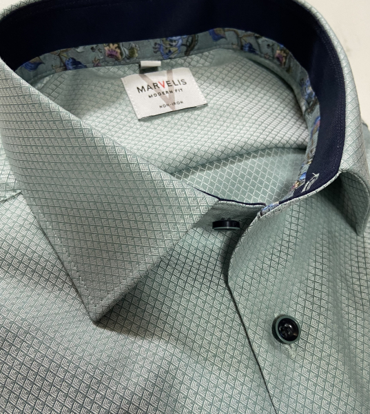 Marvelis Hemd extra lg. Arm 69cm, Modern Fit -grün- 72042945