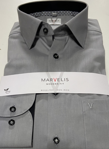 Marvelis Hemd extra langer Arm 69cm, Modern Fit -anthrazit- 72782967