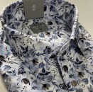 Marvelis Hemd Langarm 64cm, Comfort Fit -blau/beige/weiß- 70121411