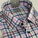 Marvelis Hemd Halbarm, Comfort Fit - rose/grün / blau/weiß- 70411245