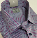 Marvelis Hemd Halbarm, Modern Fit - fuchsia/blau/weiß- 72091295