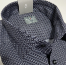 Marvelis Hemd Halbarm, Modern Fit - schwarz/grau/weiß- 72301268