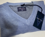 Marvelis Pullover V-Ausschnitt -blau- 19901010